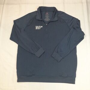 Travis Mathew ¼ Zip Long Sleeve Pullover Blue Men's XL